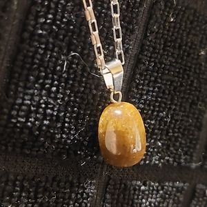 Tiger's Eye Pendant and Necklace
